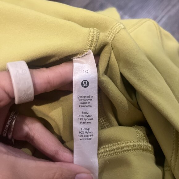Lululemon Align High-Rise Pant Leggings 25" Yellow Pear Size10 W5CTCS - Picture 8 of 9